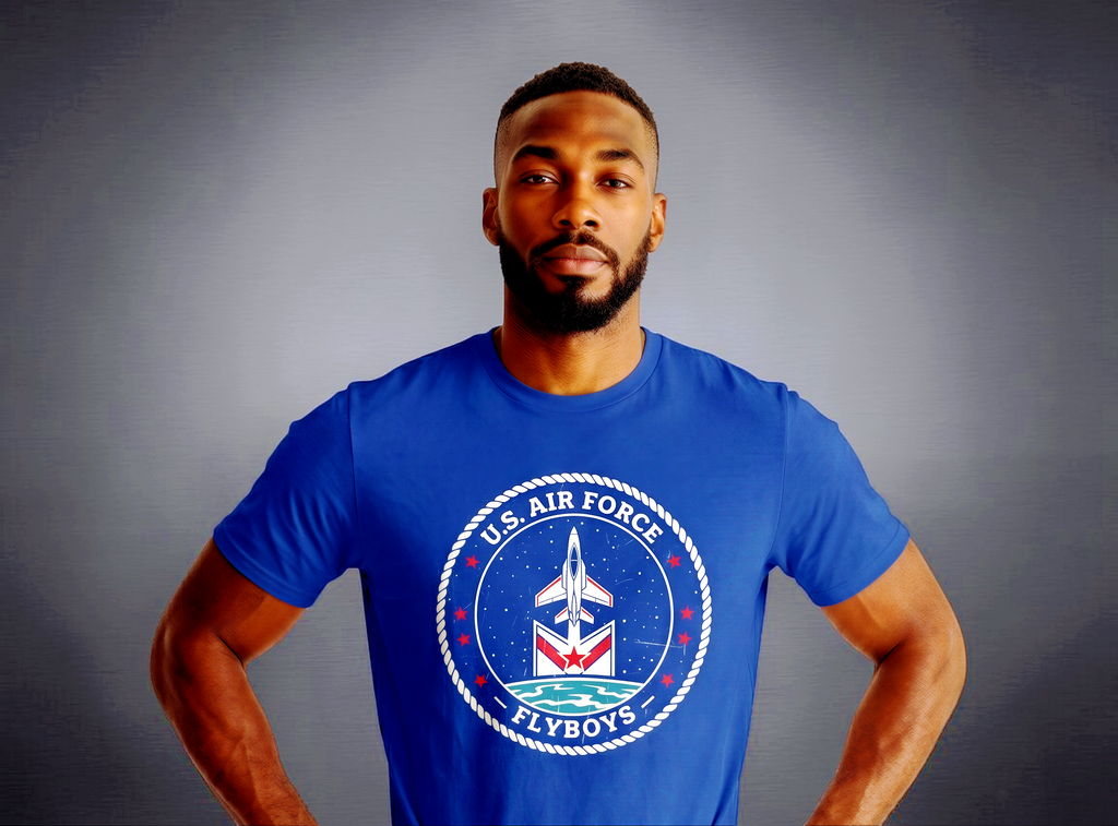 U.S. AIR FORCE — US Air Force Flyboys | Premium Tee — Royal Blue & Black