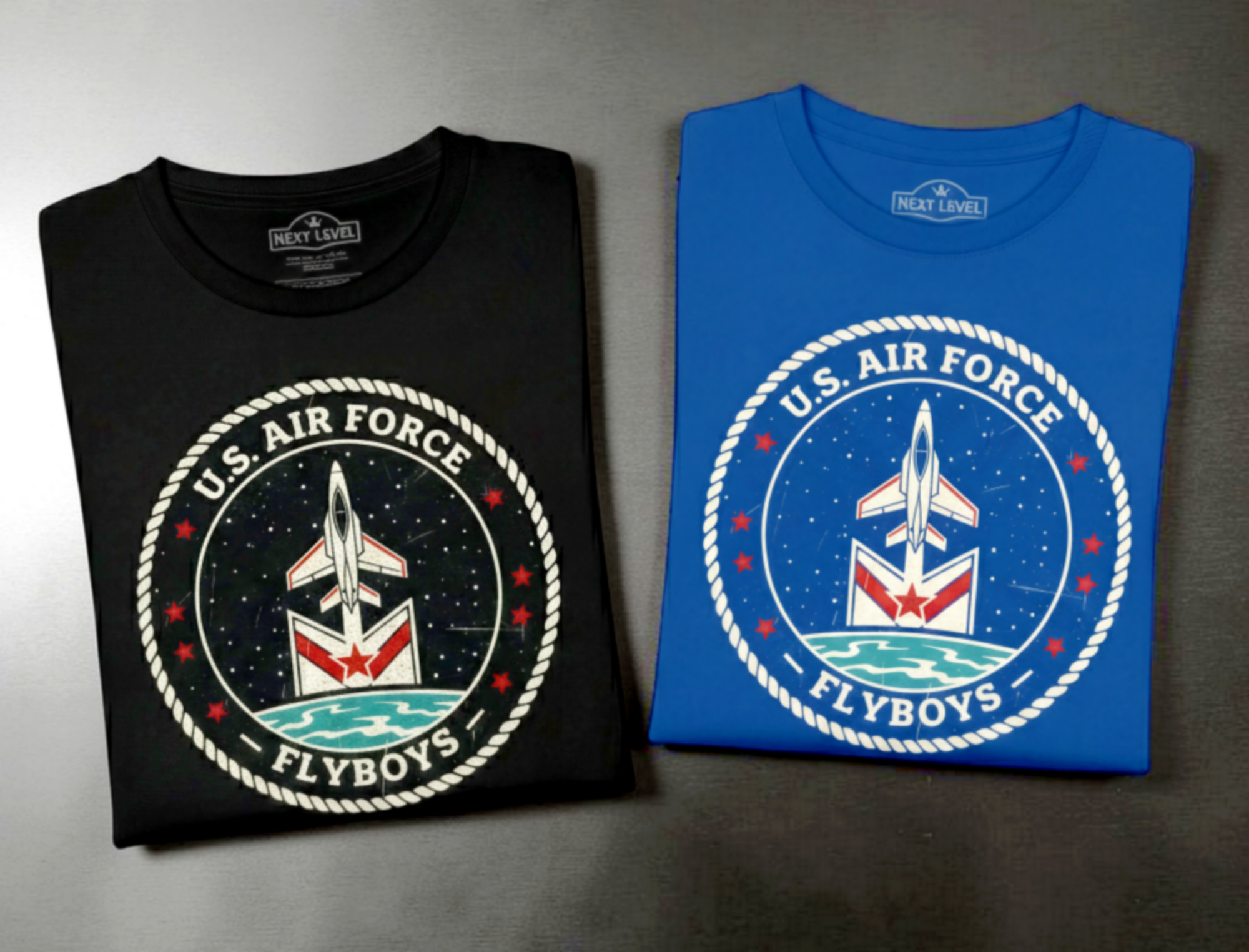 U.S. AIR FORCE — US Air Force Flyboys | Premium Tee — Royal Blue & Black