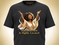 Black. Blessed. & Highly Favored. | Premium Faith Tee