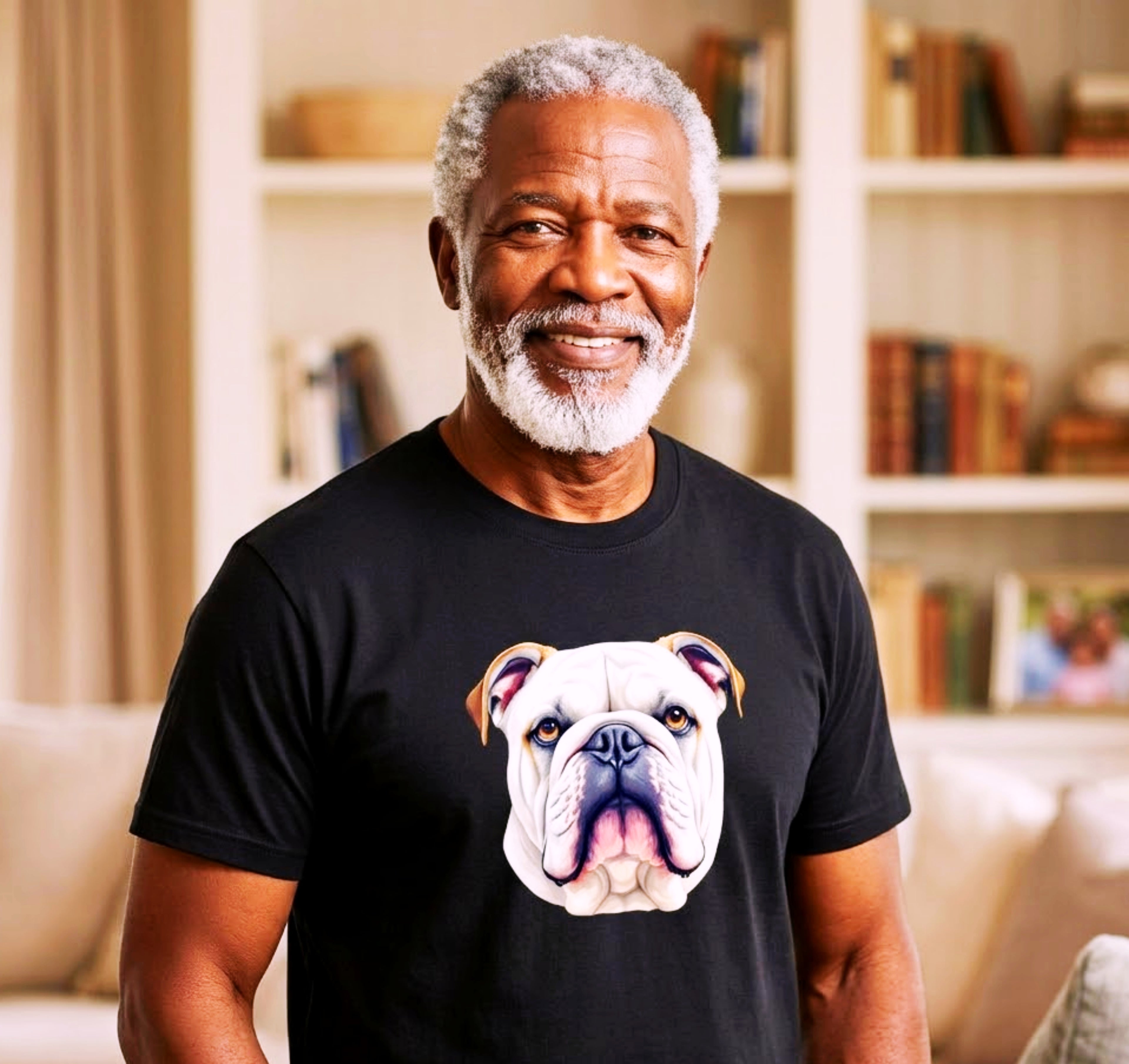 Canine Cartel — English Bulldog Portrait | Premium Tee — Black