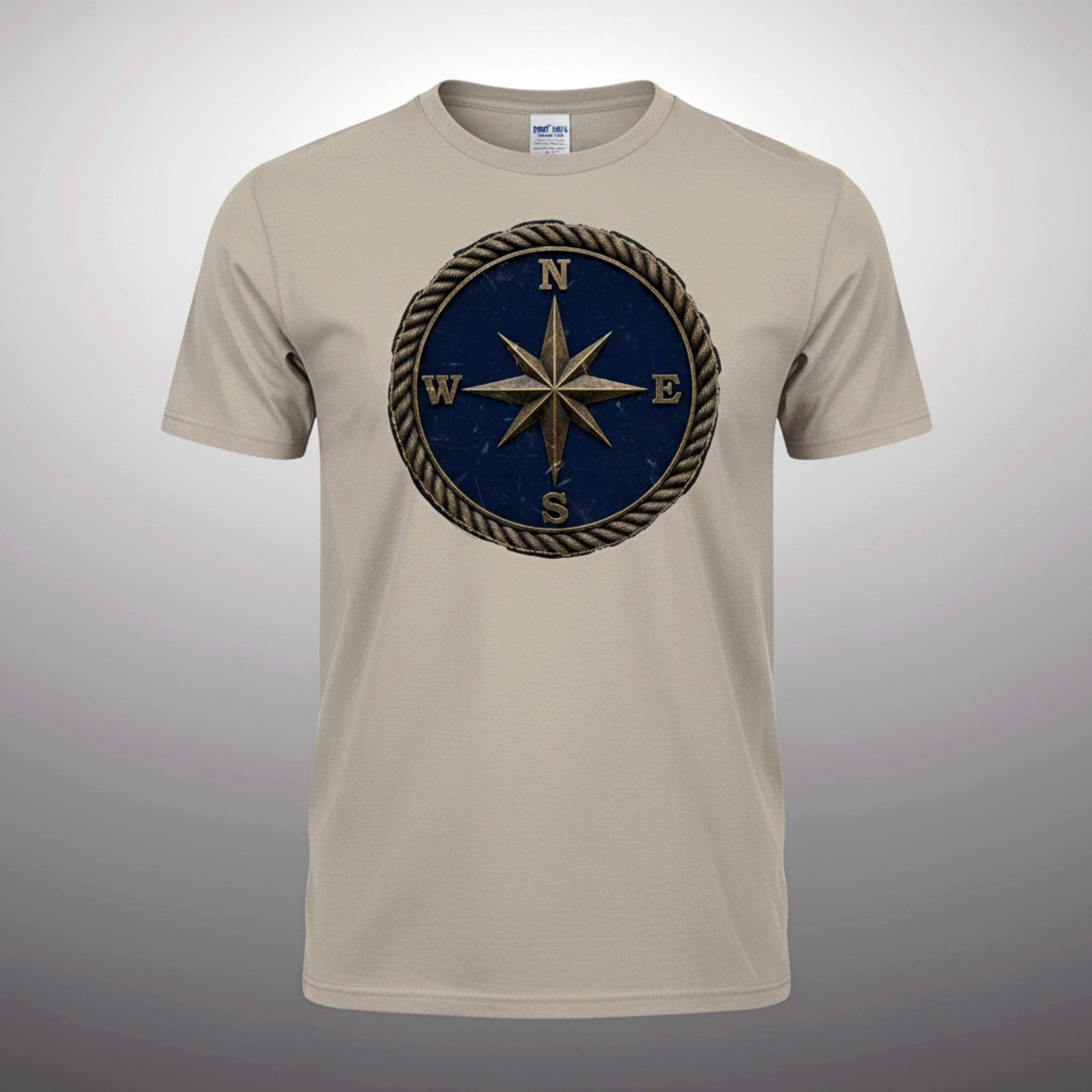 Flytanic U.S. NAVY - Nautical Compass Distressed Tee