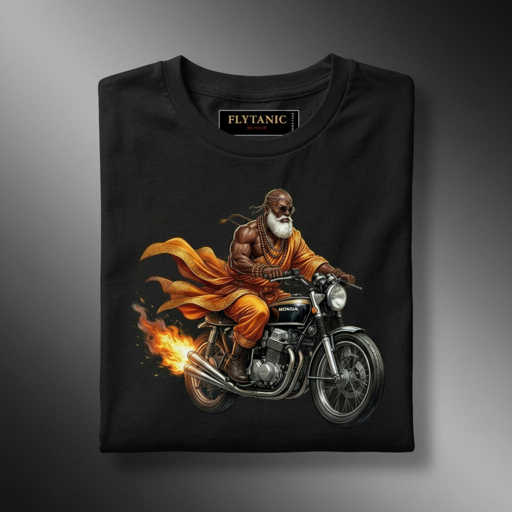 2 Tires & A Monk — Honda CB750 Graphic Tee | Biker Monk Collection | Flytanic OG Wear