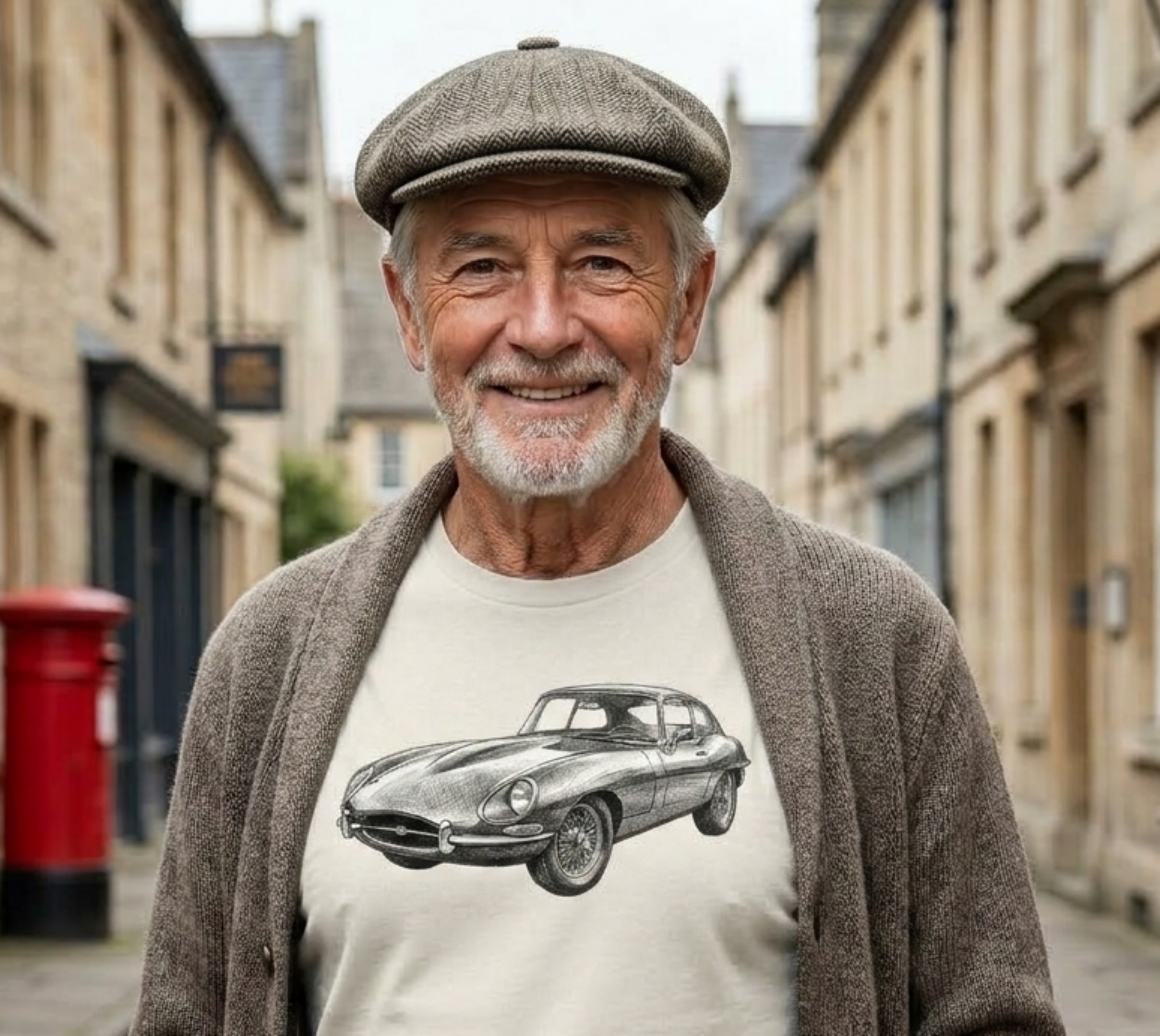 Cool Whyps — Jaguar E-Type Pencil Art | Premium Tee