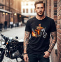 2 Tires & A Monk — Harley Davidson Softail Graphic Tee | Bling Monk Collection | Flytanic OG Wear