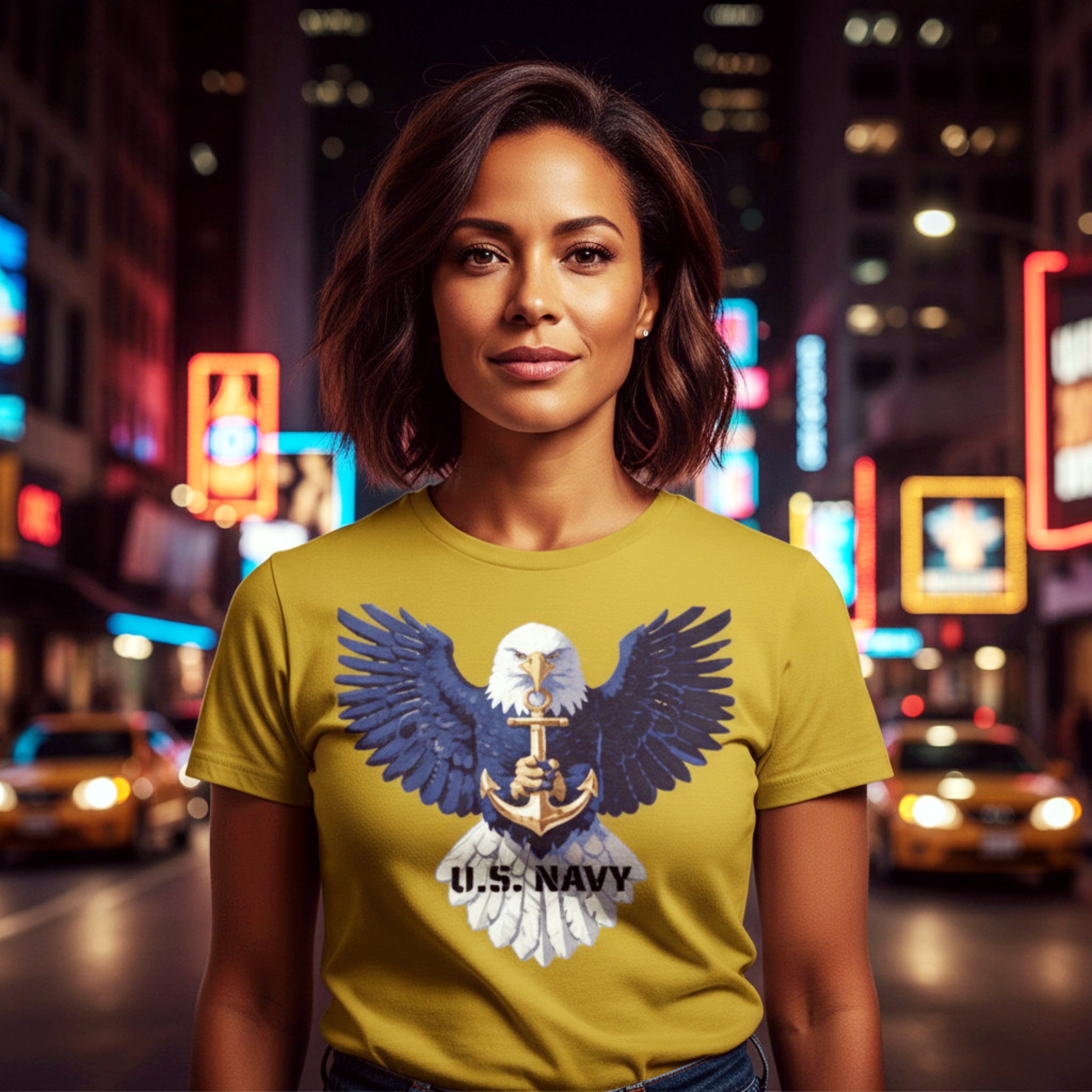 LIMITED EDITION Flytanic U.S. NAVY Eagle & Anchor  — Antique Gold