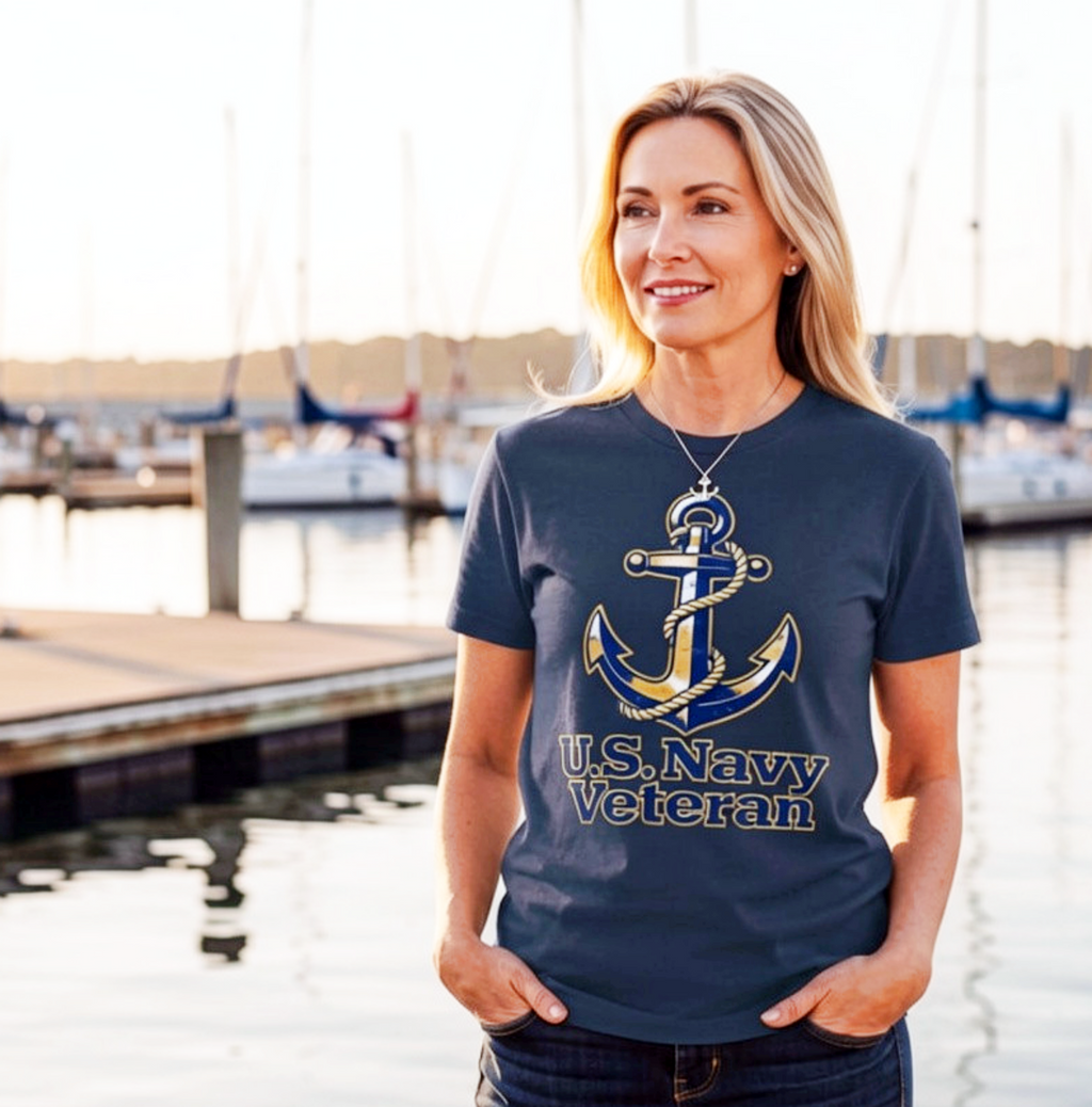 Flytanic U.S. Navy Veteran Anchor Tee