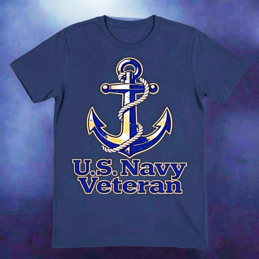 Flytanic U.S. Navy Veteran Anchor Tee