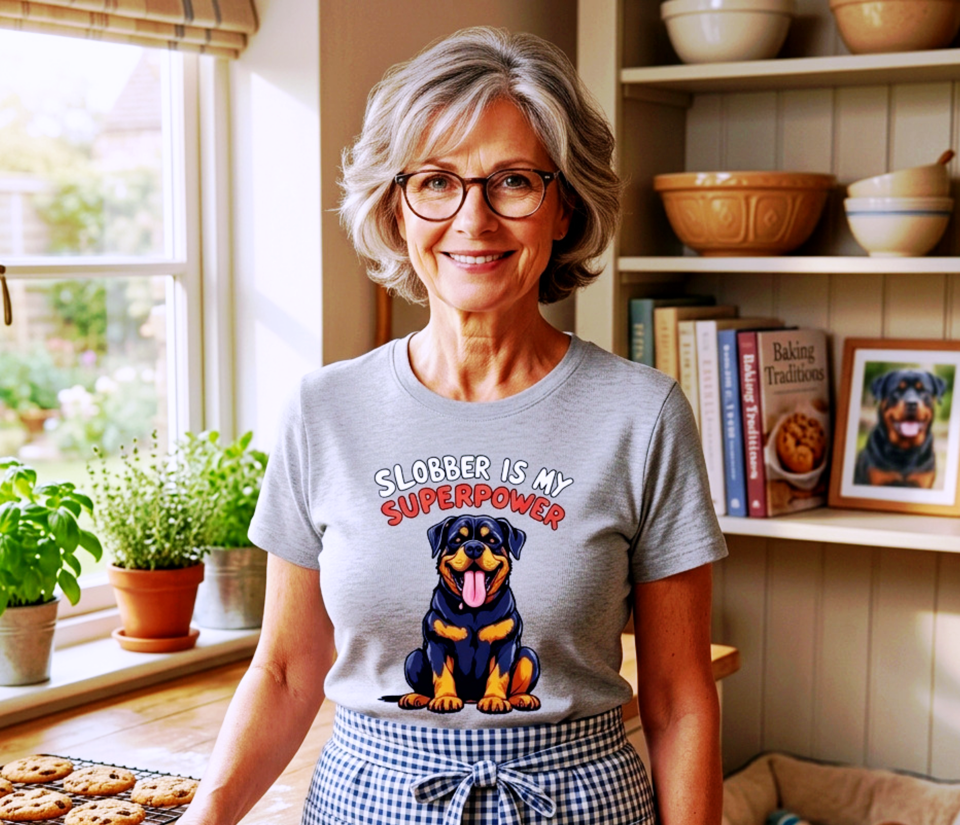 Canine Cartel — Slobber Is My Superpower | Premium Tee — Heather Grey