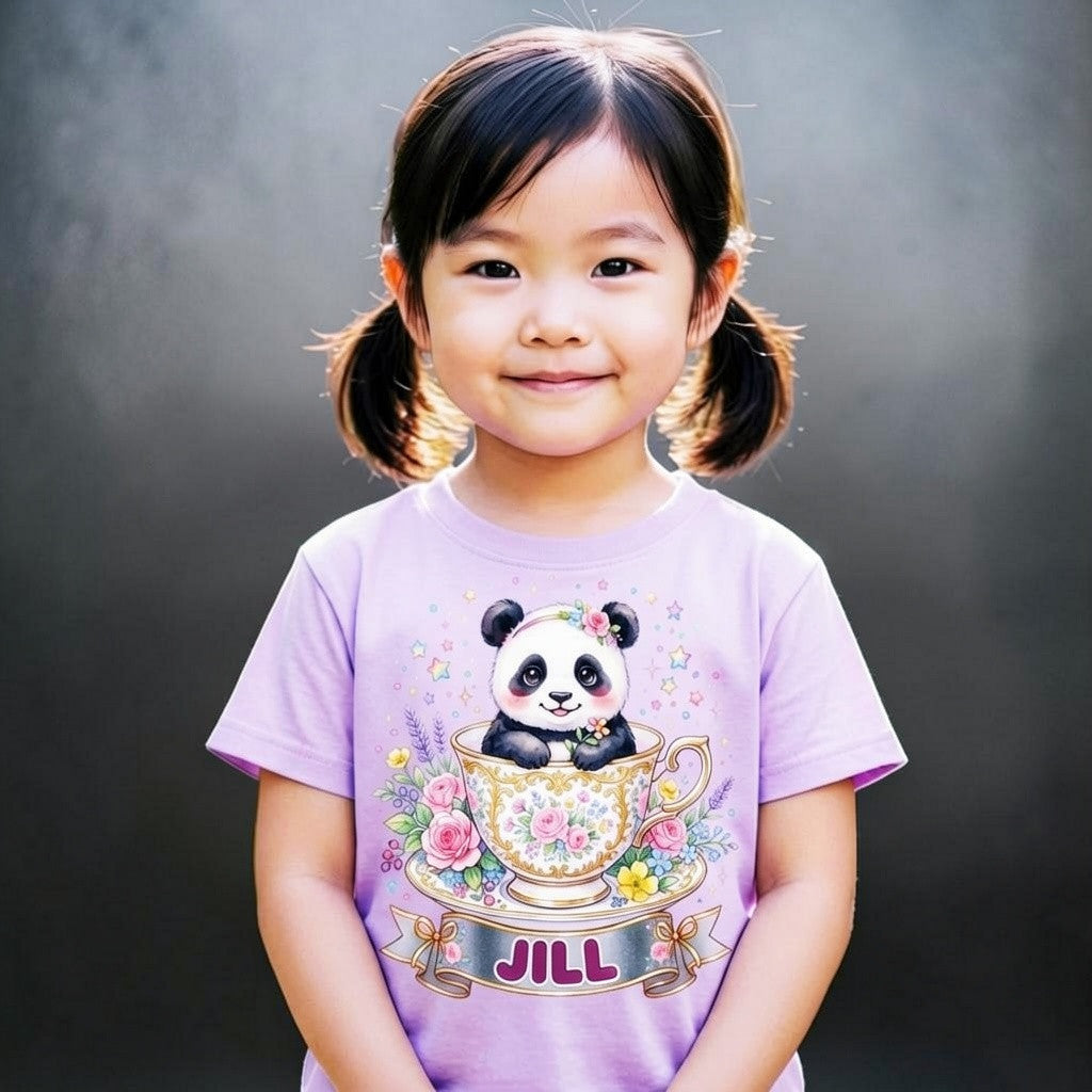 Flyght Cadets Teacup Series — Personalized Girls Tee | Custom Name | Adorable Animal GraphicAnimal Graphic (Copy)