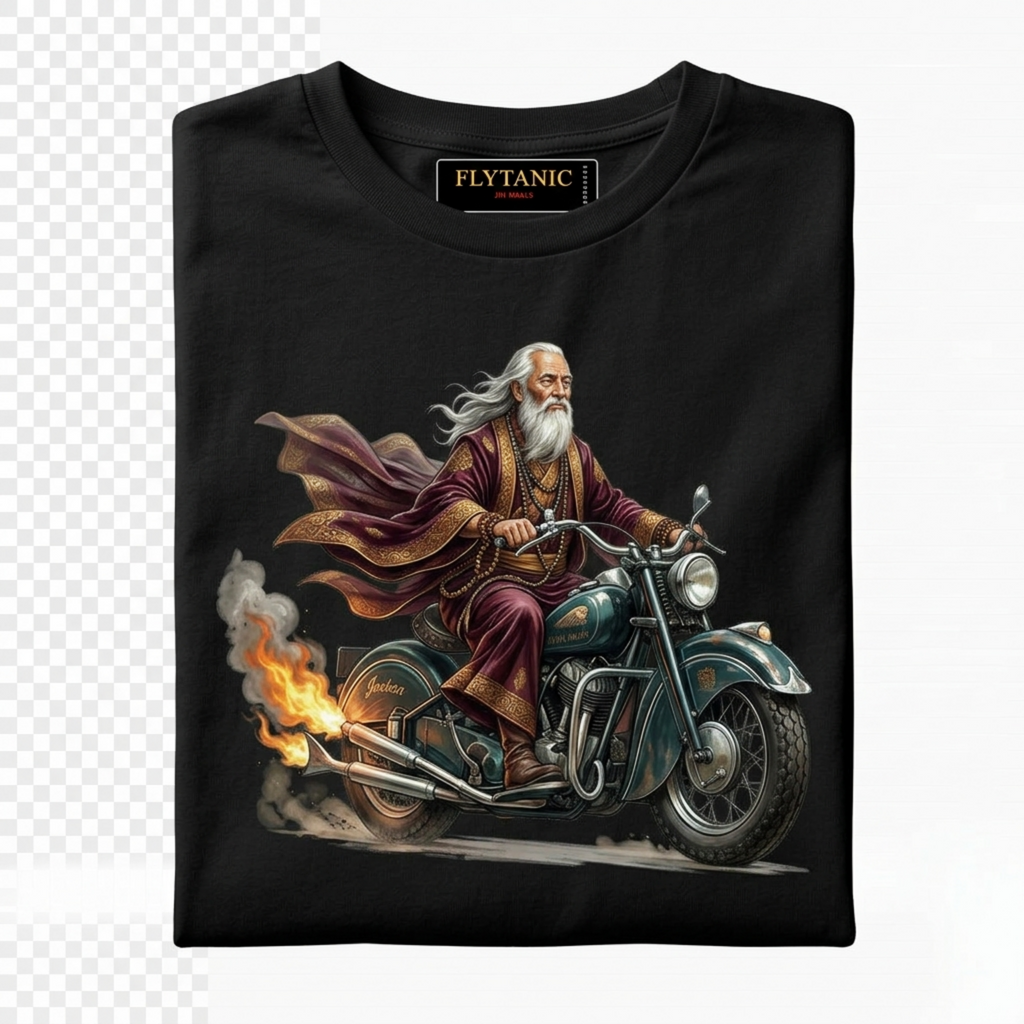 2 Tires & A Monk — Indian Chief Graphic Tee | Elder Monk Collection | Flytanic OG Wear